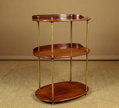 Three Tier Campaign Side Table C.1880