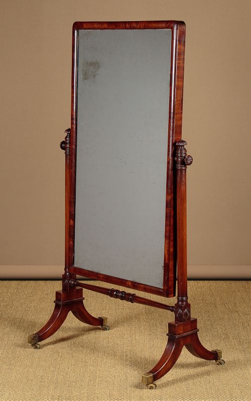 Mahogany Cheval Mirror C.1890