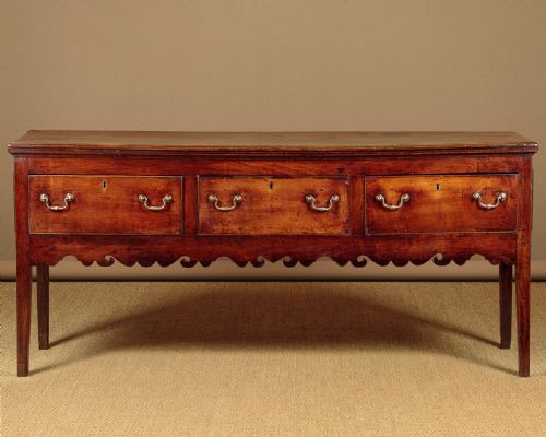 George III Fruitwood Shropshire Dresser Base C.1800
