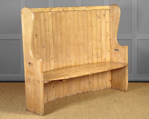 High Back Pine Settle C.1850