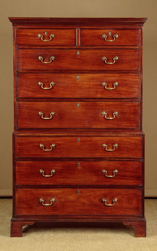 Georgian Mahogany Chest on Chest C.1800