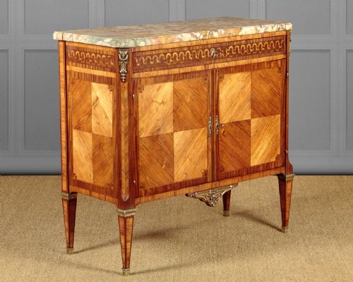 Louis Xvi Style Parquetry Side Cabinet C.1930