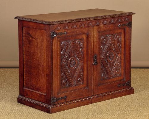 Carved Oak Cupboard C.1890