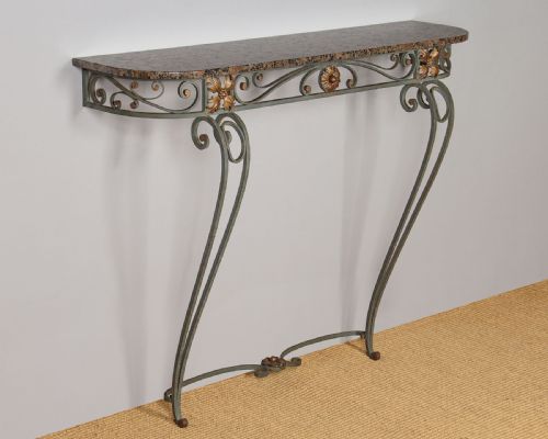 Wrought Iron Console Table C.1930