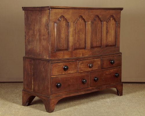 Welsh Oak Coffer on Stand C.1780