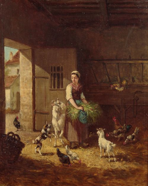 Dutch Genre Painting C.1930