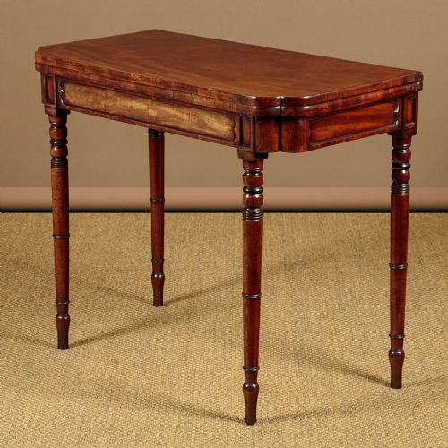 Regency Mahogany Fold Over Games Table C.1820