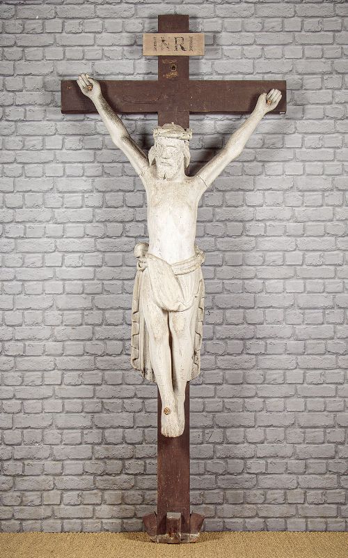 Large Primitive Figure of Christ on the Cross C.1850