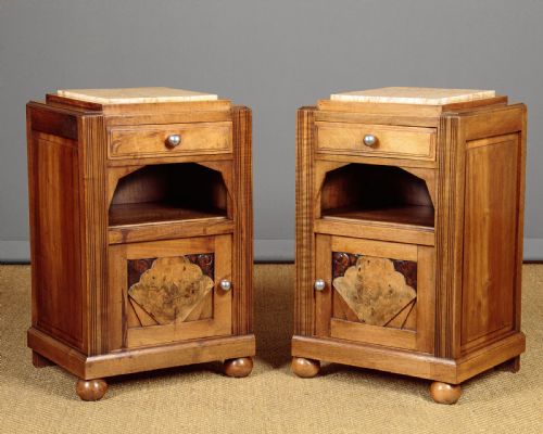 Pair of Art Deco Bedside Cabinets C.1930