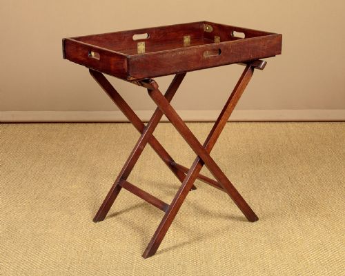 Mahogany Butler's Tray on Stand C.1860