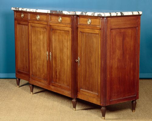 Art Deco Marble Top Sideboard C.1930