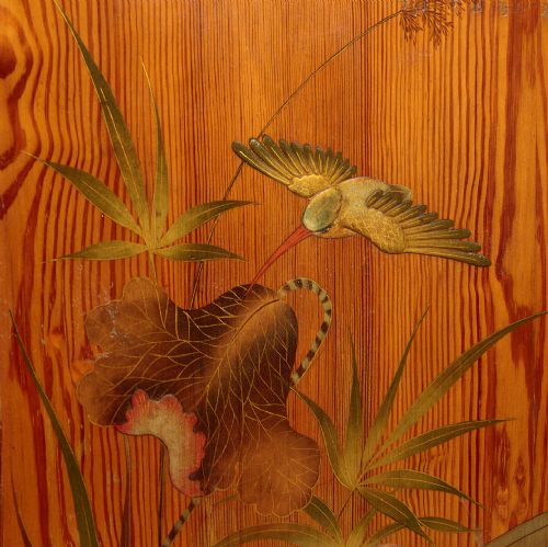 CHEST OF DRAWERS WITH EXOTIC LACQUERWORK DECORATION C1890 - ADDITIONAL PHOTO 8