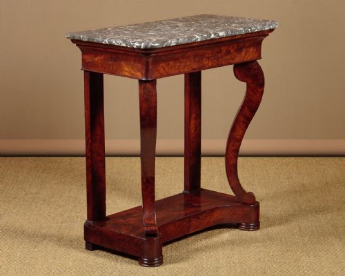 Small Marble Top Console Table C.1850