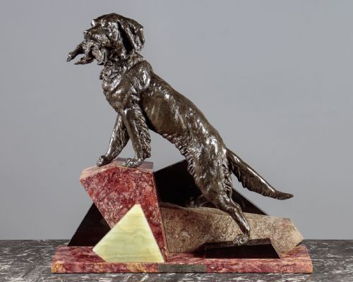 Art Deco Sculpture of a Gun Dog C.1930