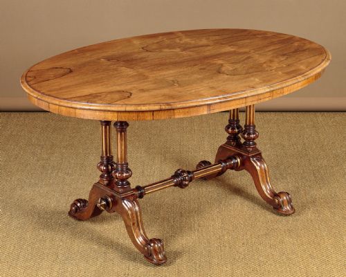 Rosewood Oval Centre Table by Johnstone & Jeanes C.1860