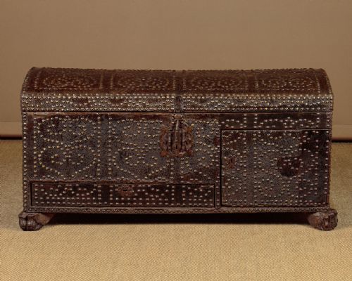 18th.c. Spanish Leather Chest C.1740