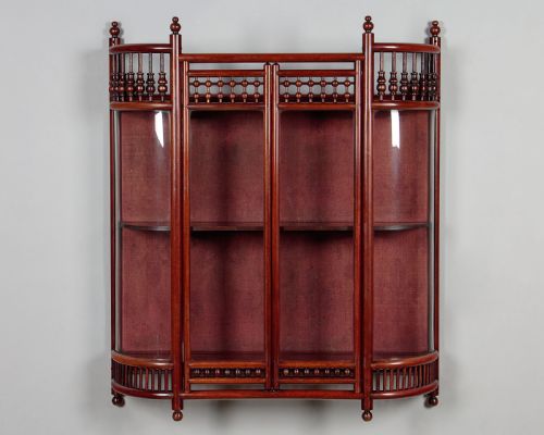 Small Wall Mounted Glazed Display Cabinet C.1900