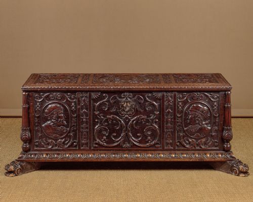 Carved Italian Cassone Chest C.1800