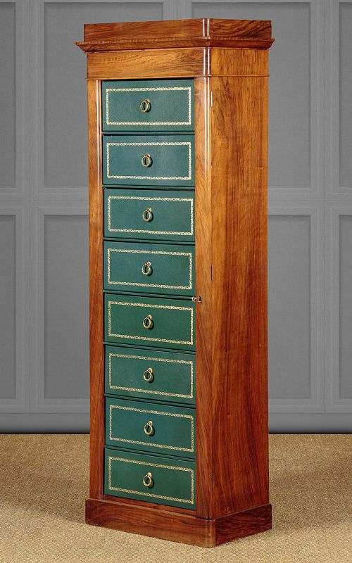 Mahogany Filing Cabinet or Wellington Chest C.1930