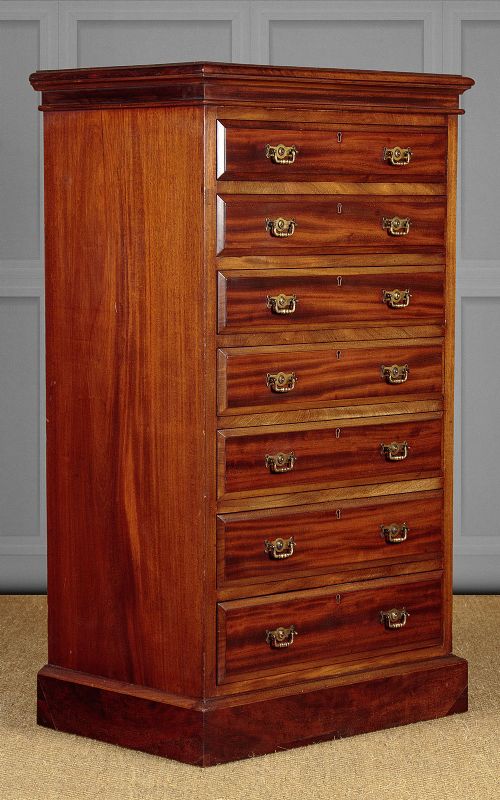 Mahogany Wellington Chest by Maple & Co. C.1900.