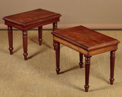 Pair of Low Mahogany Tables C.1860