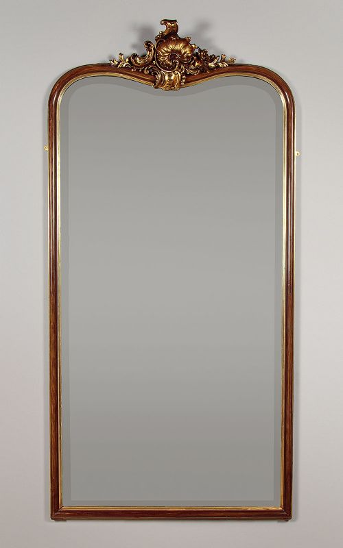 Tall Overmantle Mirror C.1900