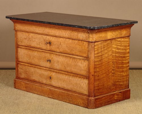 Maple & Marble Top Commode C.1830