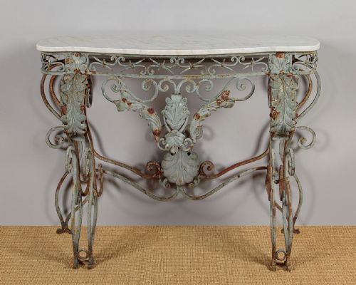 Wrought Iron Console Table C.1930