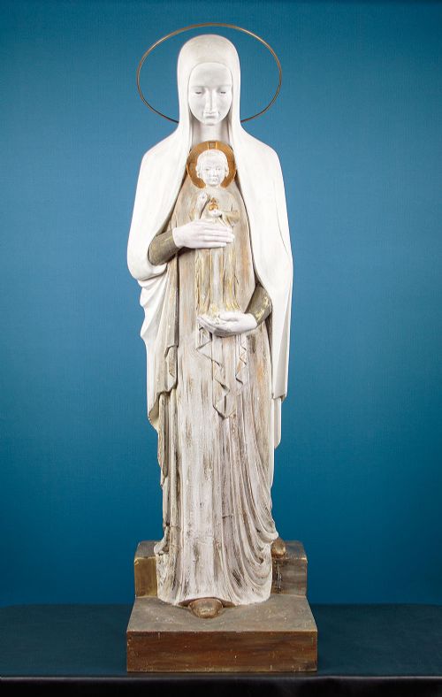 Large Sculpture of Mary & the Infant Christ C.1960