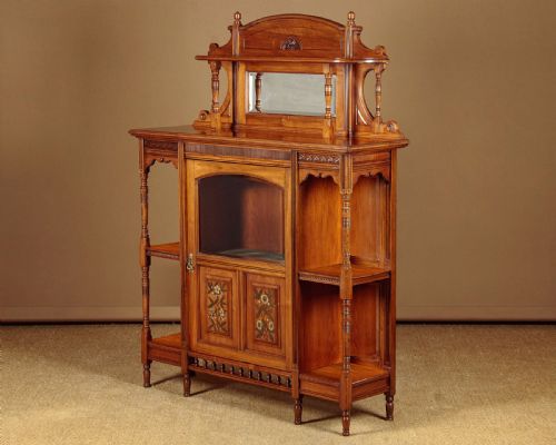 Aesthetic Movement Side Cabinet by Ogden & Son Manchester C.1880