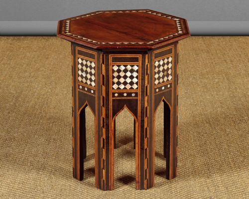 Liberty & Co Pearl Inlaid Side Table C.1910
