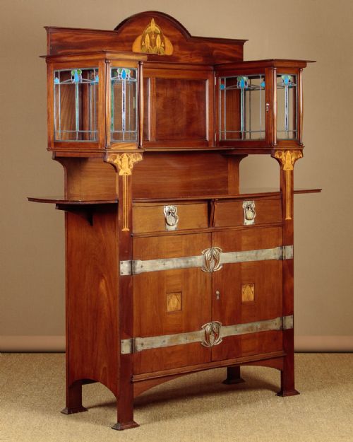Exceptional Arts & Crafts Cabinet C.1900