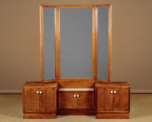 Art Deco Triple Mirror Dressing Table C.1930