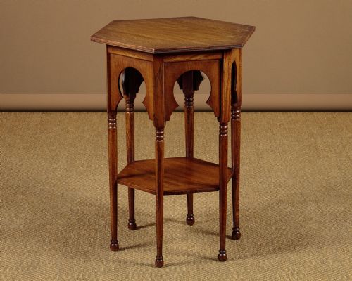 Arts & Crafts Moorish Style Side Table in the Manner of Liberty & Co. C.1905