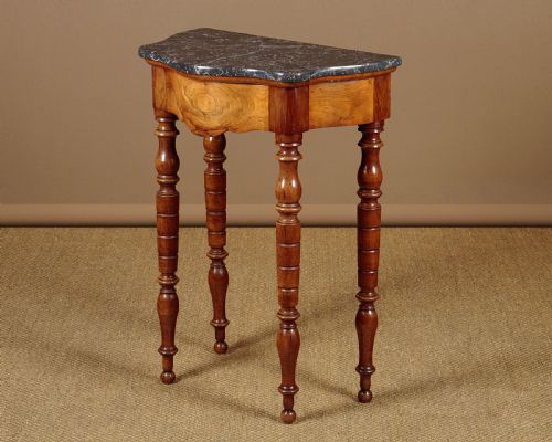 Small Marble Top Console Table C.1880