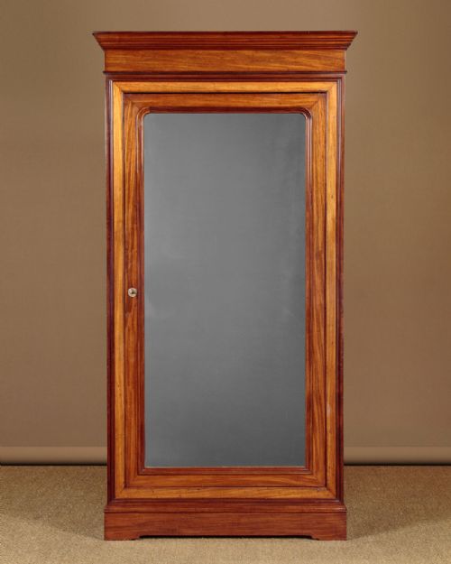 Mahogany Single Door Wardrobe C.1880