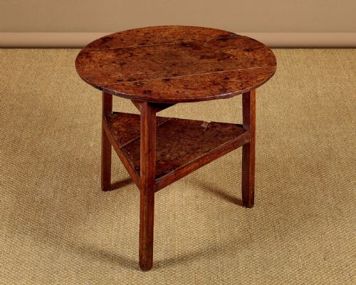 18th. Oak Cricket Table C.1780