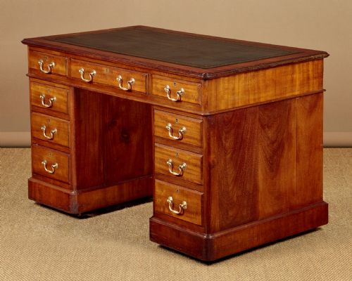 Mahogany Pedestal Desk C.1920