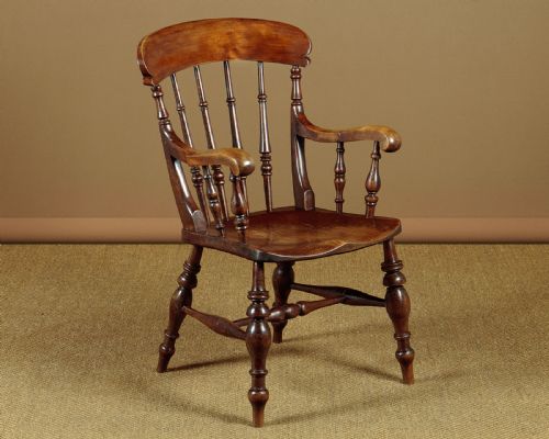 Beech & Elm Kitchen Armchair C.1890