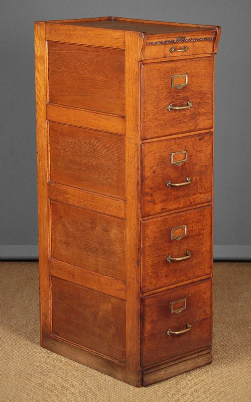 Oak Filing Cabinet by Cosmos, Paris C.1910