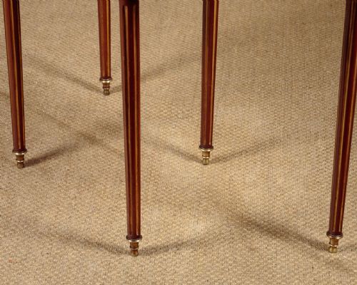BRASS MOUNTED DOUBLE FOLD OVER GAMES SUPPER TABLE C1920 - ADDITIONAL PHOTO 9