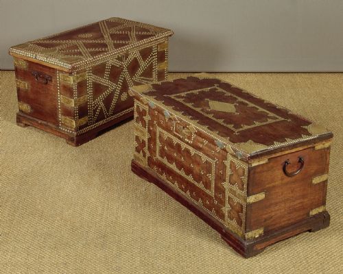 Two Small Arabian Chests C.1900