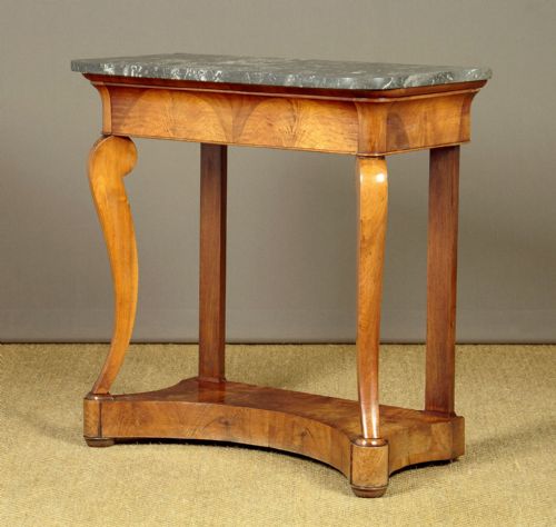 Small Walnut Console Table C.1860