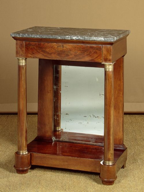Small Marble Top Console Table C.1860