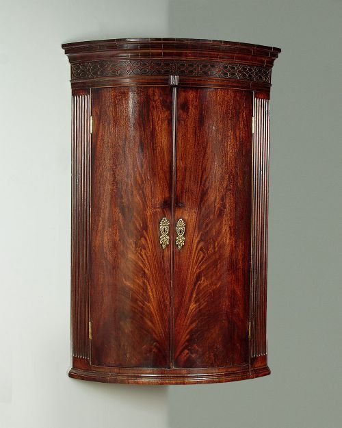 Georgian Bow Front Corner Cupboard C.1800