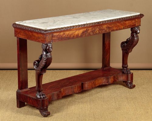 Large Marble Top Console Table C.1880