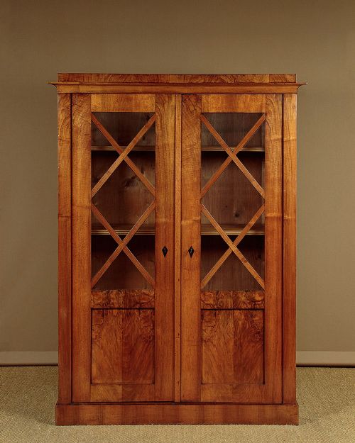 Walnut Biedermeier Bookcase C.1860