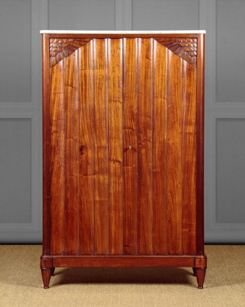 Art Deco Marble Top Cupboard C.1930