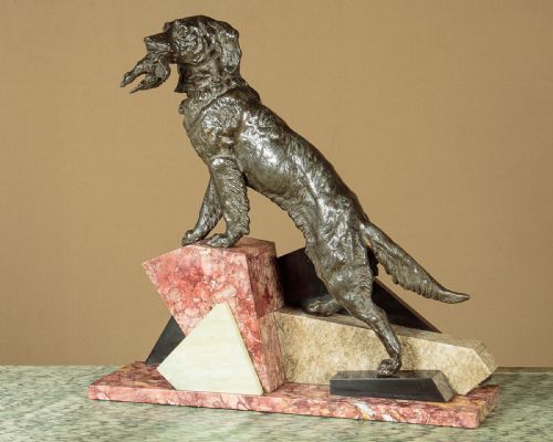 Art Deco Sculpture of a Gun Dog C.1930