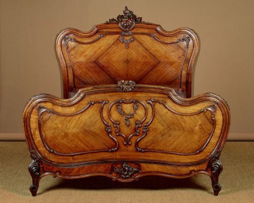 French Rosewood King Size Double Bed C.1890